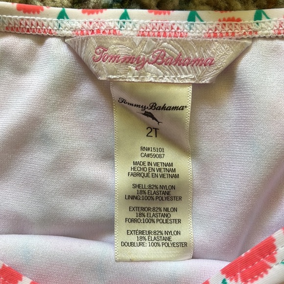 Tommy Bahama Two Piece Bathing Suit Toddler Floral Tankini Kids Bikini Set Sz 2T - Picture 10 of 14